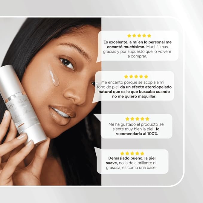 DIVASCREEN BY DIVASKIN Tinted Sunscreen SPF 50 by Aida Merlano | Broad Spectrum UVA/UVB Protection, With Vitamin E, Hydrating, Lightweight, Fast Absorbing, Multiple Shades (Blanca)
