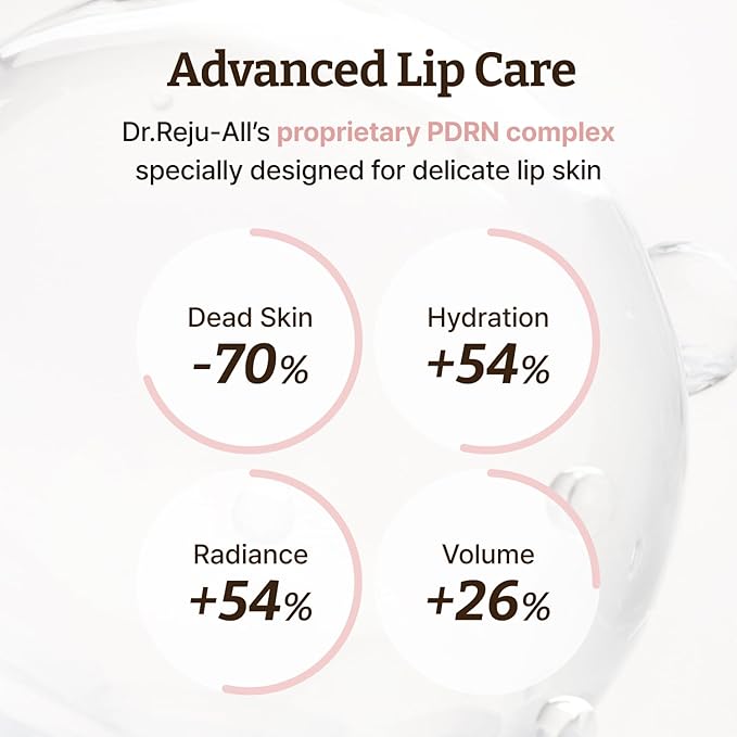 Dr. Reju-All Advanced PDRN Rejuvenating Lip Serum – Hydrating Lip Balm with Lipozip PDRN for Glowy, Dewy Lips – Gentle Exfoliating & Smoothing Lip Moisturizer – Hibiscus & Lactic Acid – 0.3 Fl Oz
