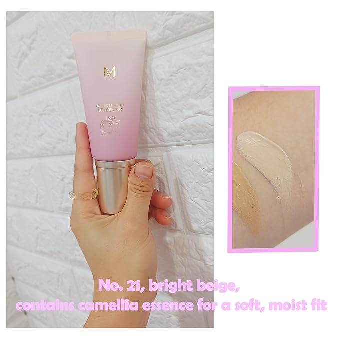 Long-Lasting, Hydrating, and lightness Coverage for m.i.s.s.h.a M 시그니처 Real Complete BB Cream EX, 1.58fl.oz. (No.21, bright beige)