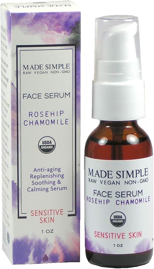 Rosehip Chamomile Face Serum - Certified Organic, Vegan, & Cruelty-Free