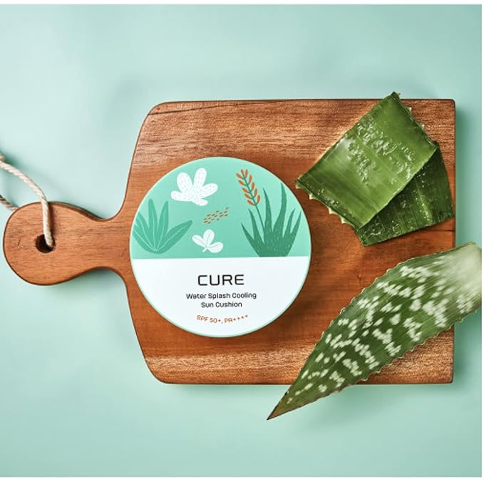 Kim Jeong Moon Aloe La Sense Loe CURE Water Splash Cooling Sun Cushion SPF 50+ PA++++ 25g / 0.88 oz + Refill 25g / 0.88oz