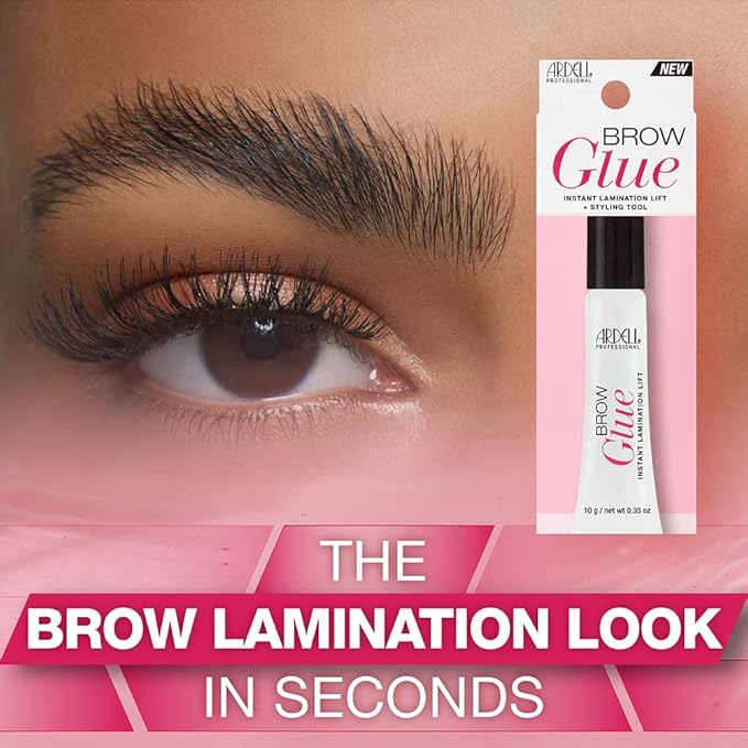Ardell Brow Glue Clear – Strong Hold Clear Eyebrow Gel for Lamination Lift, Long-Lasting Brow Gel Styler for Shaping & Setting Brows, 0.35 oz