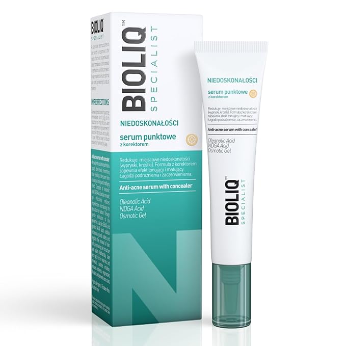 Bioliq - Specialist Serum Pointwise Toner, Anti-Acne with Oleanolic Acid, NDGA and Aloe Vera, Immediate Perfection & Long-Term Improvement - 10ml