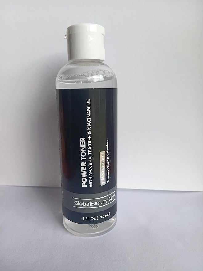 Power Toner with AHA, BHA, Tea Tree & Niacinamide, 3-i