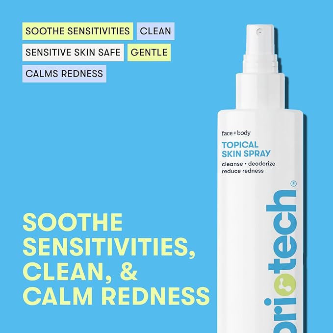 BRIOTECH Topical Skin Spray, Hypochlorous Acid for Sensitive Skin, HOCl Facial Mist, Full Body Support Against Irritation, Calm Redness, Soothe Foot & Scalp, 32 fl oz Refill (1 Pack)