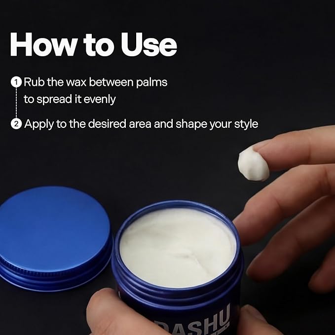 DASHU Ultra Holding Power Men Hair Wax Strong Hold | Long Lasting & Easy to Wash Edge Control Hair Styling Wax w/Collagen & Argan Oil 3.38 fl oz