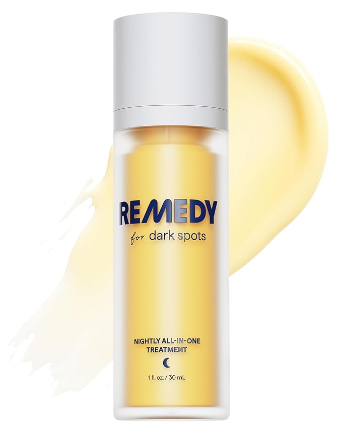 Remedy for Dark Spots | Advanced Night Treatment with Retinol & Kojic Acid | For Discoloration and Uneven Tones | With Glutathione, Niacinamide, Mandelic Acid | By Dermatologist Dr. Shah, 1 fl. oz