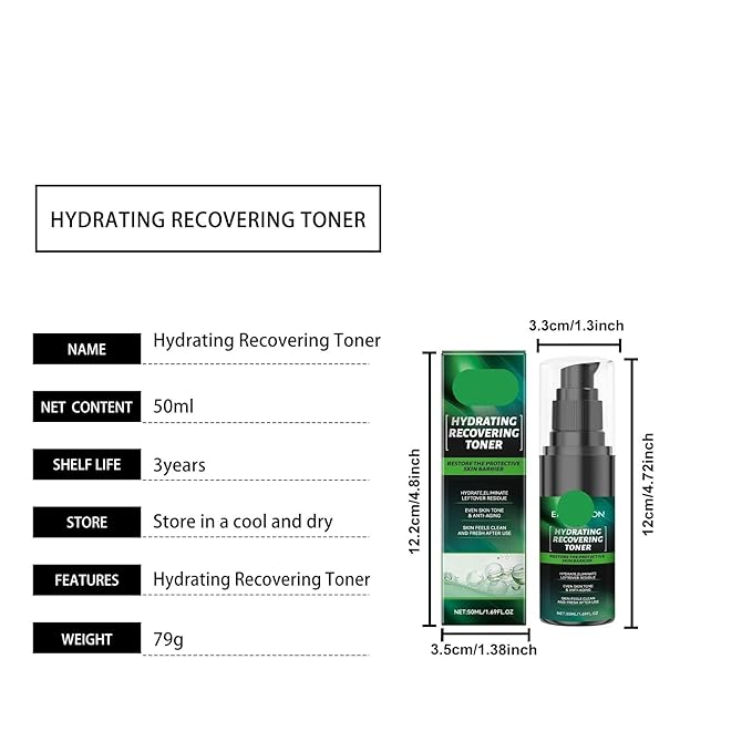 Men's Moisturizing Toner - Hydrating Brightening Oil-Control Essence Spray, Gentle Universal Facial Toner(3PCS)