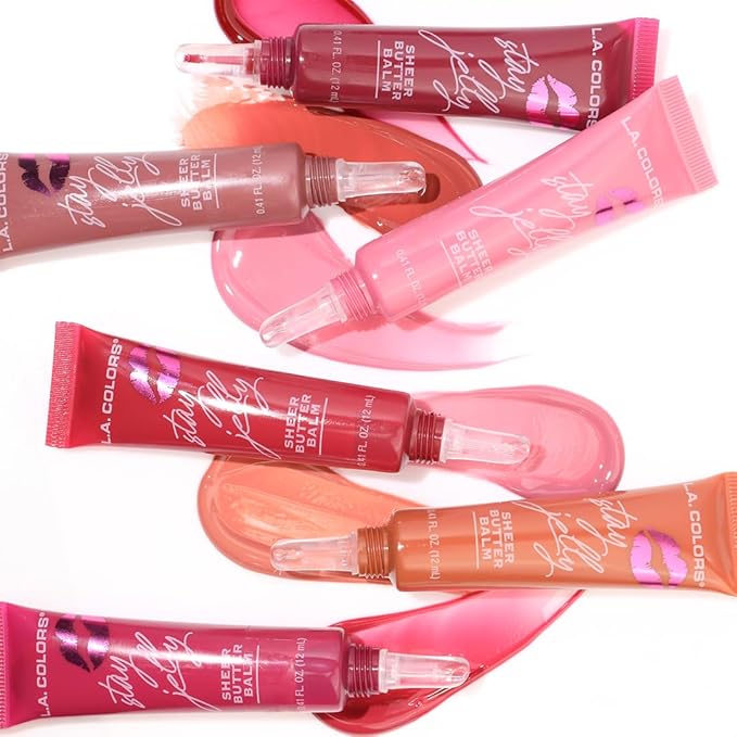 L.A. COLORS Stay Jelly Sheer Butter Balm, Adore You CLG462 (Pack of 2)