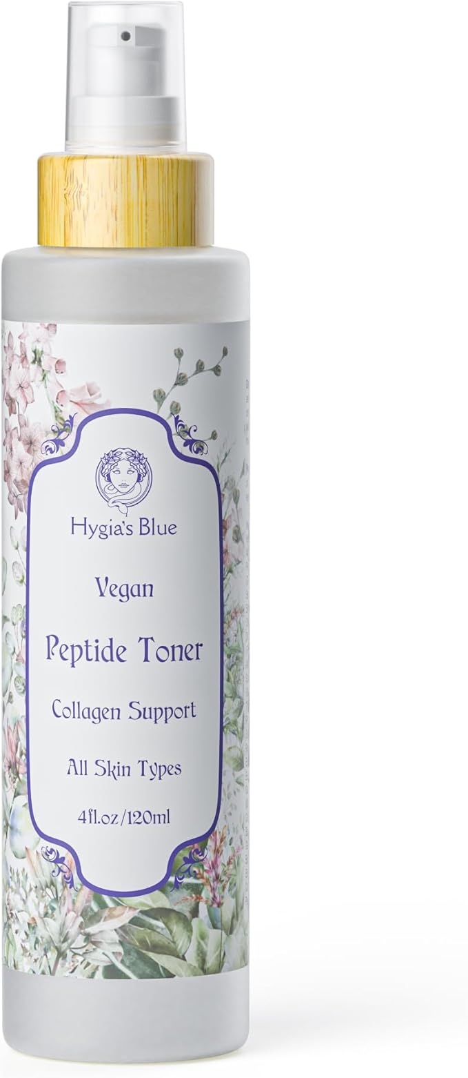 Hygia’s Blue Vegan Peptide Toner, unscented, Alcohol-Free, Holistic Skincare