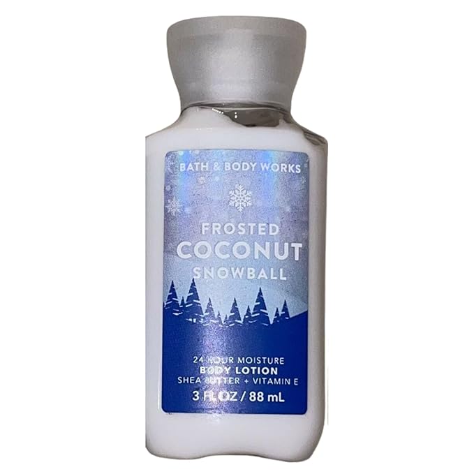 Bath and Body Works Gift Set of 10 oz Shower Gel and 8 oz Lotion (Frosted Coconut Snowball), Multicolor