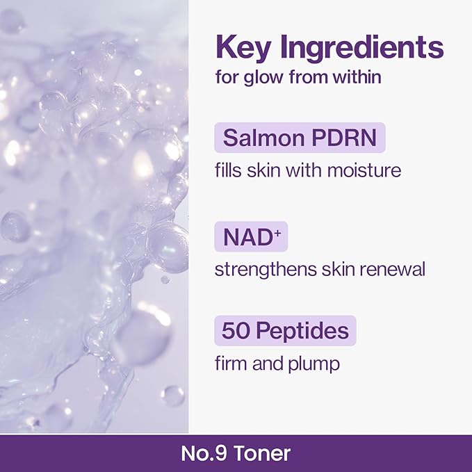 numbuzin No.9 Voluming Duo Set Korean Skin Care | Retinol, Peptides, Salmon PDRN, NAD | Firming, Dark Circles, Fine Lines, Elasticity