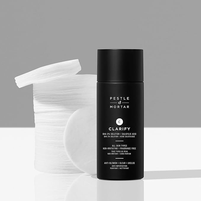 Pestle & Mortar Clarify 2% Salicylic Acid Toner, Acne Treatment and Clear Breakouts, Facial Exfoliant to removes Excess Oil, 2.7 oz