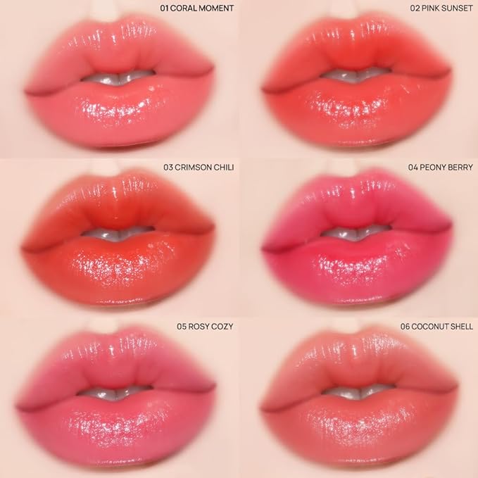 YNM Candy Gloss Balm 3g (10 DARK PLUM, 3g)(+9 colors) K-beauty, Tinted, Color Lipstick Balm, Glossy, Moisture, korean, Jello lips, Non-Sticky and Long-lasting