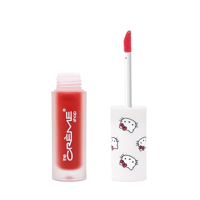 The Crème Shop x Hello Kitty | Kawaii Kiss Moisturizing Lip Oil - Apple | Ultra Hydrating Lip Moisturizer | Sheer Red Tinted Lip Gloss