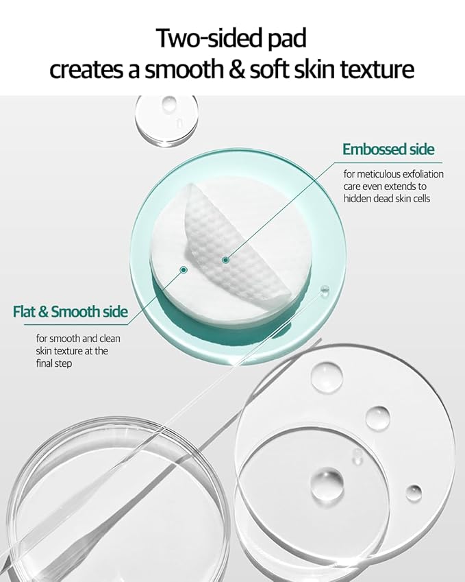 Daily Toning Facial Pad | Soothing toner pad with Cica for mild exfoliation and sebum control, fresh & light texture, no fragrances | Korean Skincare for sensitive skin (70 Pads)