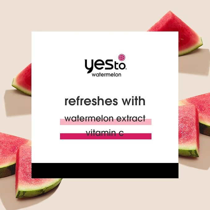 Yes To Watermelon Daily Gel Moisturizer, Plumping Moisturizer That Improves Texture & Refreshes Your Skin, With Antioxidants, Sodium Hyaluronate & Vitamin C, Natural, Vegan & Cruelty Free, 1.7 Fl Oz
