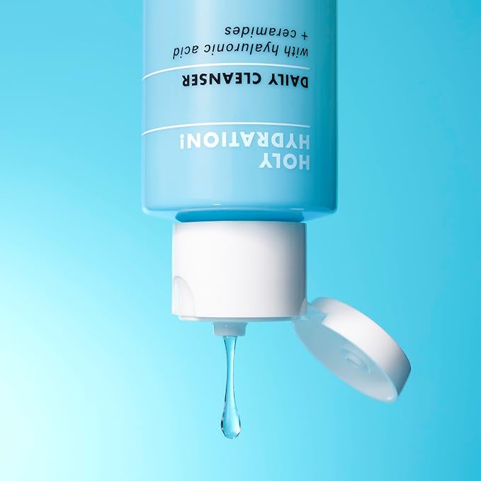 e.l.f. SKIN Holy Hydration! Daily Cleanser Mini, Face Cleanser For Washing Away Excess Oil, Impurities & Makeup, Made With Hyaluronic Acid, Vegan & Cruelty-Free (Pack of 2)