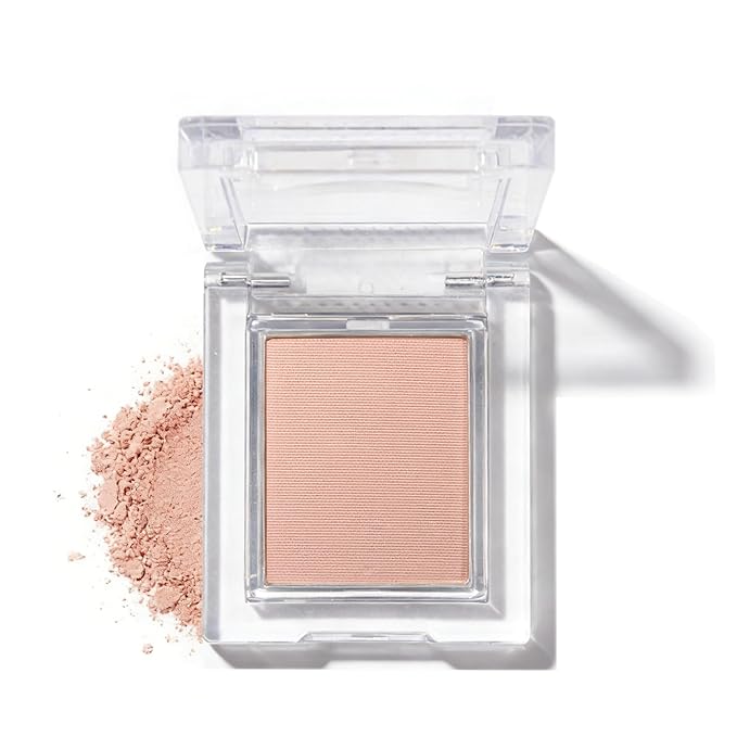 Matte Korean pink brown Single Eye Shadow Palette, Neutral Powde Eye Shadow for Women, Eye Brightener Eye Shadow Primers, Monochrome Natural High Pigment Mini Eyeshadow, sombras para ojos
