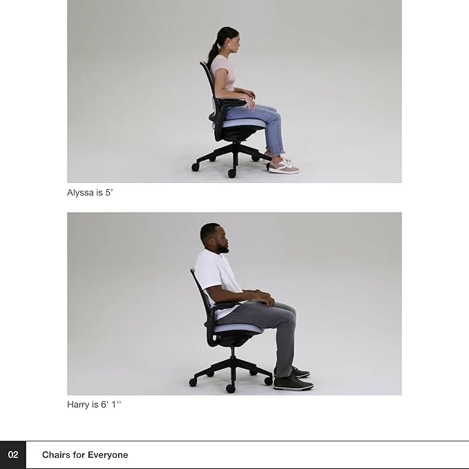 Steelcase Series 1 Office Chair - Ergonomic Work Chair with Wheels for Carpet - Helps Support Productivity - Weight-Activated Controls, Back & Arm Support - Easy Assembly - Nickel + Onyx Era