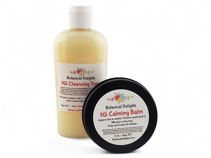 Hidradenitis Suppurativa Cleansing Toner, Healing Serum and Balm - Designed specifically to soothe and prevent HS flare-ups