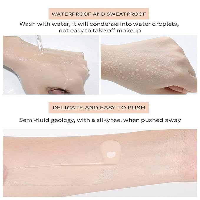 Snail BB Cream Foundation Makeup, Hydrating Tinted Moisturizer BB Cream Full Coverage Foundation Matte Lightweight Long-Lasting Waterproof Color Correcting & Conceals Blemishes