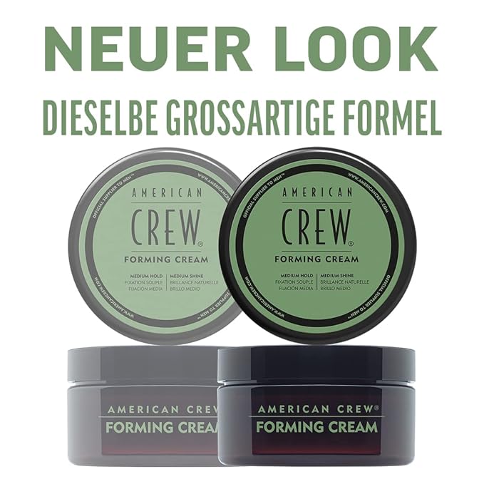 American Crew Men's Hair Forming Cream (OLD VERSION), Like Hair Gel with Medium Hold & Medium Shine, 3 Oz (Pack of 1)