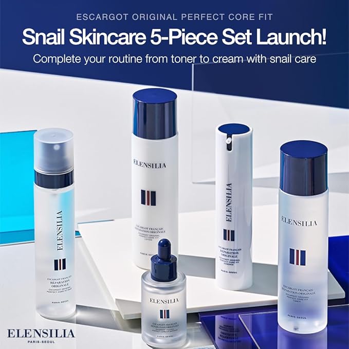 Elensilia Escargot Original Perfect Core Fit Toner, 150ml (5.07oz) – Hydrating & Rejuvenating Toner for Smooth, Balanced Skin