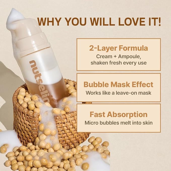 Soy Nut Firming Trio: Soy Nut Protein Hydrating Milk Toner + Soy Nut Bubble Ampoule Serum + Soy Nut Tofu Pudding Face Cream