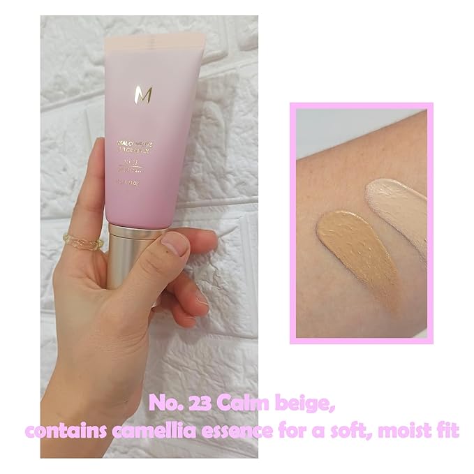 Long-Lasting, Hydrating, lightness Coverage for m.i.s.s.h.a M 시그니처 Real Complete B.B Cream EX, 1.58fl.oz. (No.23, calm beige)