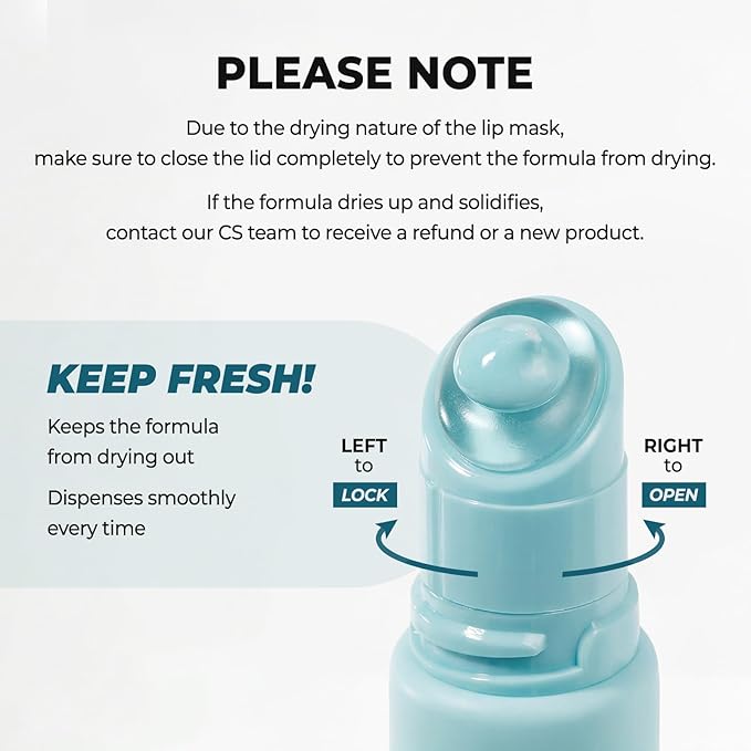 Laka Soothing Prep Lip Mask, Cooling Peel Off Korean Lip Mask, Gentle Exfoliator for Lips, Hygienic & Easy Application, Daily Lip Care, K-Beauty, 0.33 fl.oz