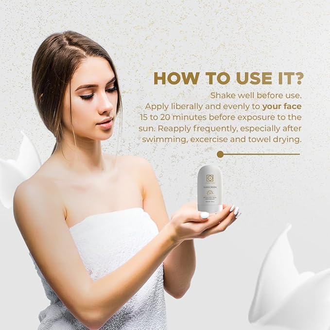 Sunscreen SPF 50+ by Maria Yanez – Broad Spectrum UVA/UVB Protection – Non-Greasy Lightweight Formula – Daily Face & Body Sunscreen – For Women and Men