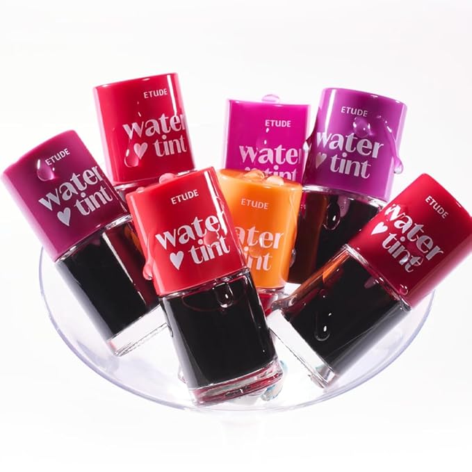 ETUDE Dear Darling Water Tint - Cherry Ade (9g) | Vivid Color Lip Stain with Moisturizing Weightless & Non-sticky Finish Lip Stain | Smudge-proof Lip Tint | Korean Makeup, Kbeauty