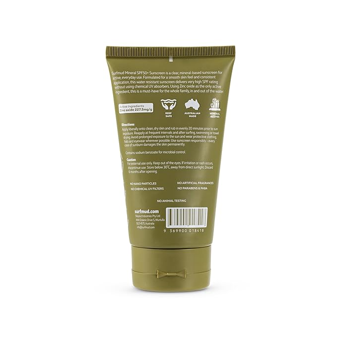 Mineral Sunscreen SPF50+ 125g SURFMUD Australia