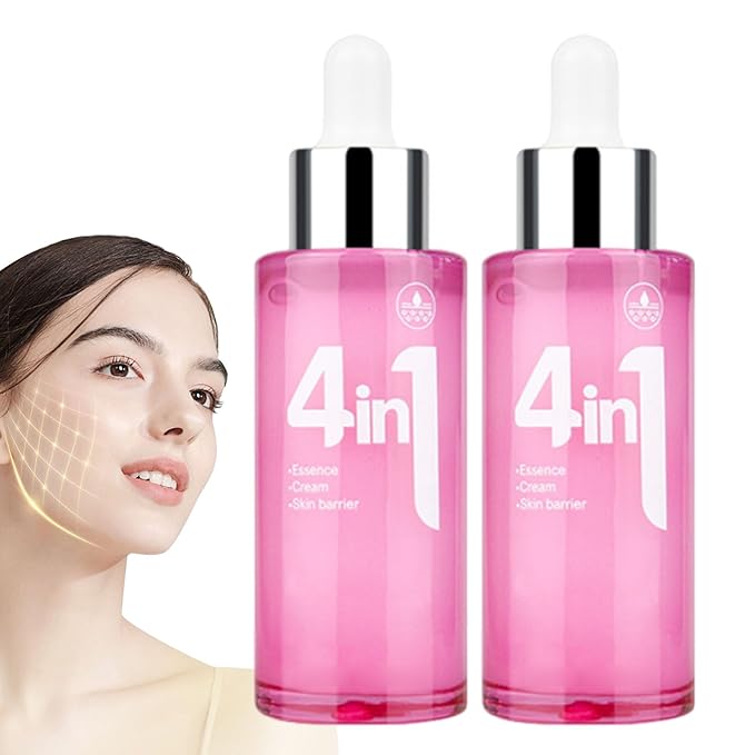Korean 4-in-1 Super Essence Lotion Moisturizing Face Cream,Hydrating Facial Essence,Women's Facial Toner,Nicotinamide Glossy Serum for all Skins (2pcs)