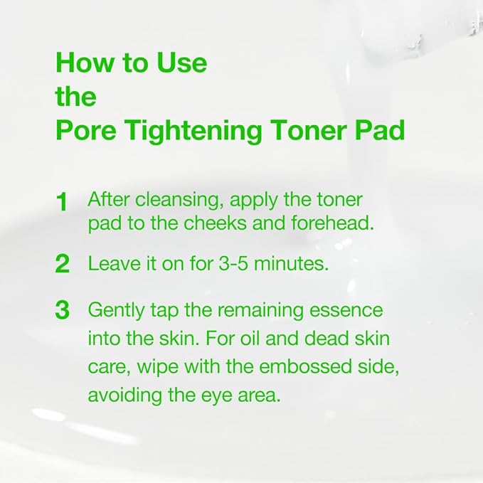 Pore Tightening Toner Pad CICA 91 Luftig, Pore Minimizing and Wrinkled Improvement, Centella Asiatica Extract, Adenosine, for All Skin Types, Korean Skin Care, 6.08 fl.oz.