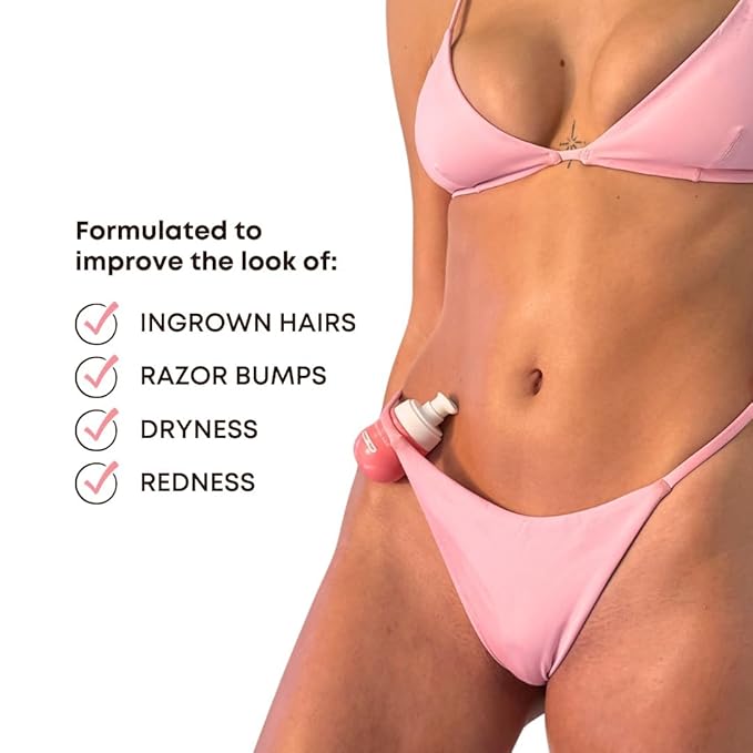 Bushbalm Ingrown Hair Oil - Helps Prevent and Repair Skin from Ingrown Hairs, Razor Burn & Underarm Bumps - Soothe Skin from Post Shave Itchiness, Irritation and Redness, 30 ml - Watermelon Sugar Oil