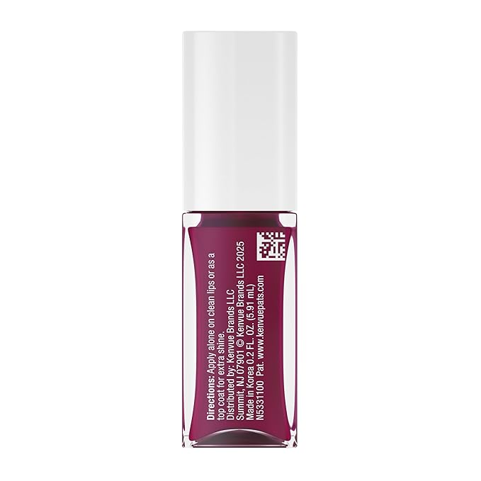 Neutrogena Hydro Boost Tinted Lip Oil with Hyaluronic Acid, Hydrating and Nourishing Lip Oil for Fuller Looking Lips, Radiant Raspberry, .2 fl. Oz