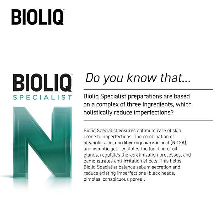 Bioliq - Specialist Serum Pointwise Toner, Anti-Acne with Oleanolic Acid, NDGA and Aloe Vera, Immediate Perfection & Long-Term Improvement - 10ml