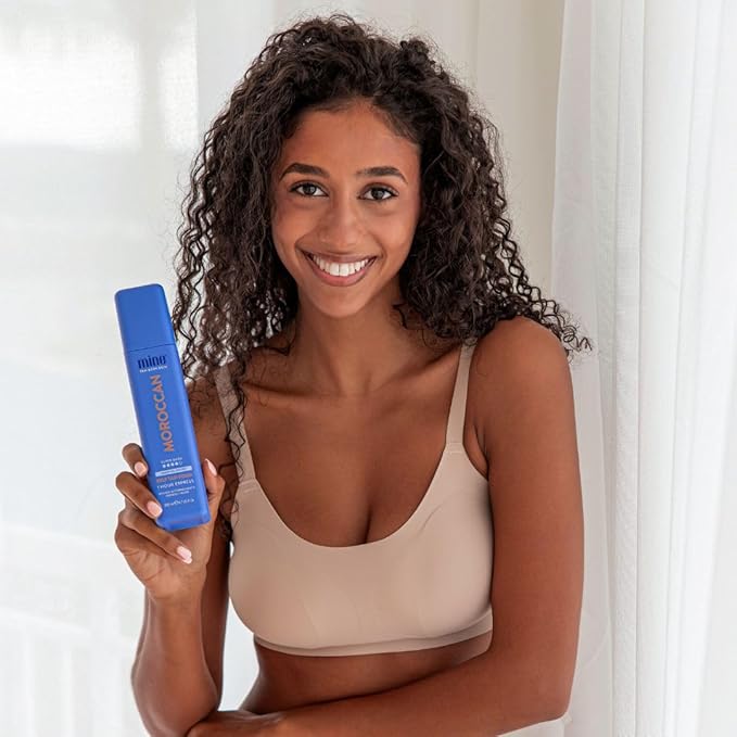 Minetan Self Tan Foam | Moroccan - 1 Hour Express, Best Sunless Tanning Mousse for a Deep Dark Bronze Skin Finish, Face & Body Fake Tanner, Ultra Hydrating Glow, Vegan & Paraben Free, 6.7 Fl Oz