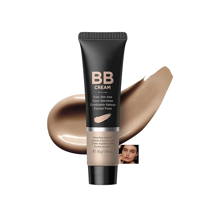 Hydrating BB Cream, Full-Coverage Foundation & Concealer Face Moisturizer for Women Beauty Skin, Even Skin Tone, Oil Control & Cover Flaws, Natural Finish for All Skin Types (Tan 320)
