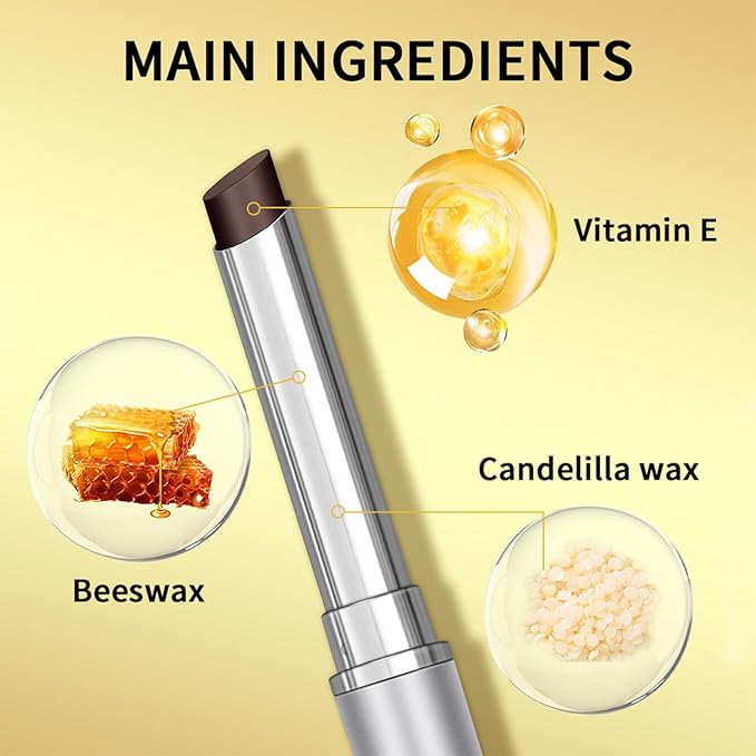 WEEMAY Honey Noir Lipstick, Deep Moisturizing Black Cherry Tint Lip Balm, Nourishing Honey Noir Lipgloss, Black Lip Gloss, Hydrating Lipgloss for All Skin Tones