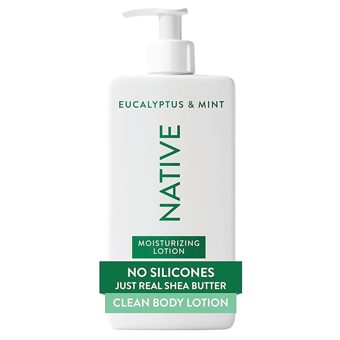 Native Body Lotion Contains Naturally Derived Plant-Based Moisturizers for Women and Men | Restores Dry Skin, Eucalyptus & Mint, 16.5 fl oz
