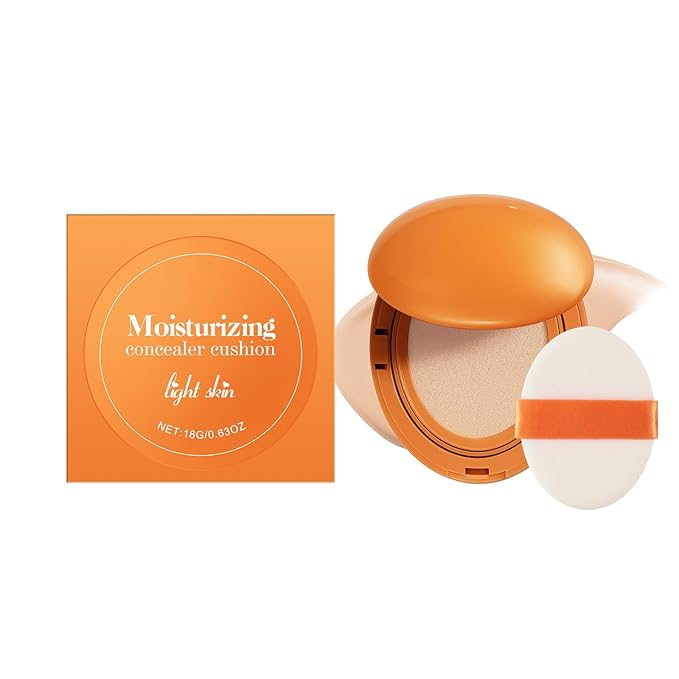 Air Cushion BB Cream Foundation 3 Shades Tinted Moisturizing Waterproof Long-lasting Nude Natural Concealer, Oil Control BB Cream Makeup (Ivory)
