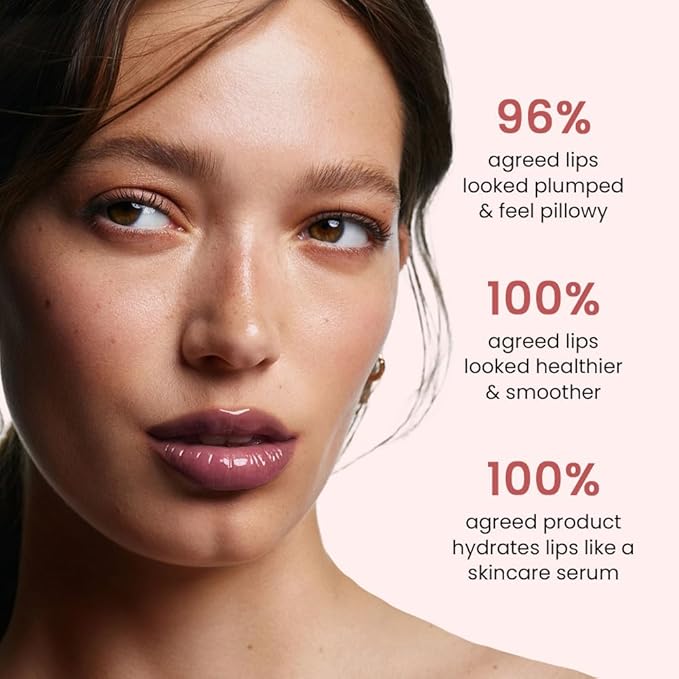 2Pcs Lip Tinted Glowy Balm Hydrating Tinted Lip Serum Lip Gloss, Ultra-Hydrating Natural Vegan Lip Balm, Sheer-Tinted Shine & Hydration, Soothes & Softens Dry Lips Skincare 05+06
