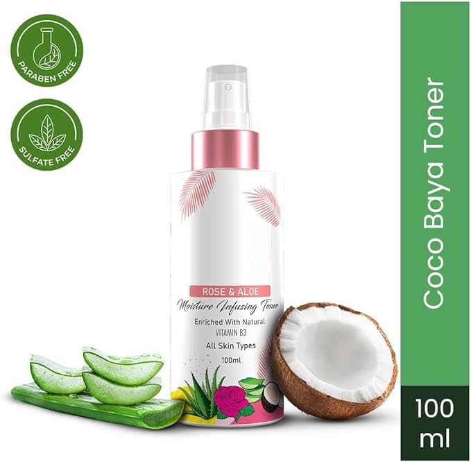 RG Moisture Infusing Face Toner (100 ML) Enriched with Rose, Aloe Vera Extract & Natural Vitamin B3 | Smoothens Skin | Fights Pimples | Tightens Pores | Suitable for All Skin Types