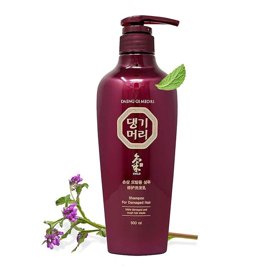 Daeng Gi Meo Ri Shampoo for Damaged Hair – Korean Herbal Hair Treatment with Moisturizing & Revitalizing Formula – Restores Dry, Brittle, and Weak Hair – 16.9 fl oz (500 ml)