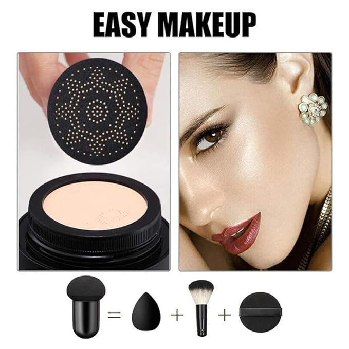 JTLB Mushroom Head Air Cushion BB Cream Concealer Moisturizing BB Cream Makeup Base Primer (02)