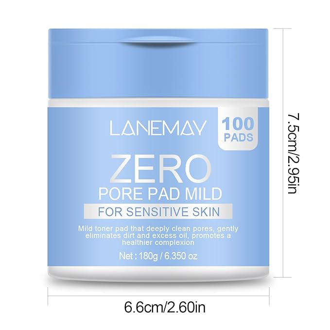 Zero Pore Cleansing Pads, Hydrating and Soothing, Pore Tightening Cleansing Pads (100 pc)