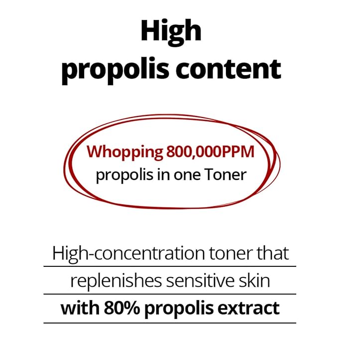BONAJOUR] Propolis Natural Facial Moisturizing Energy Toner - Strengthening skin barrier & Soothing for acne and sensitive skin